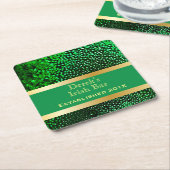 Man Cave Funny Beer Vierkante Kartonnen Onderzetter (Schuin)