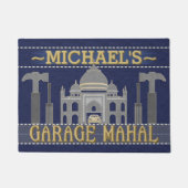 Man Cave Garage Mahal Funny Tools | Aangepaste naa Deurmat (Voorkant)