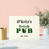 Man Cave Irish Pub Bar Tavern Acryl teken Bord (Huwelijk)