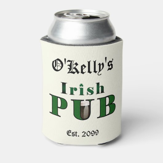 Man Cave Irish Pub Bar Tavern Blikjeskoeler (Blikje Achterkant)