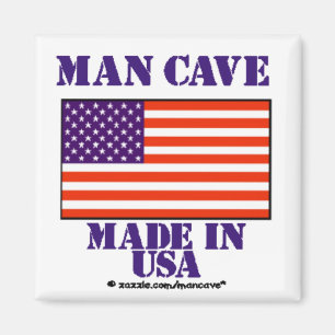 Man Cave Made in USA Magneet