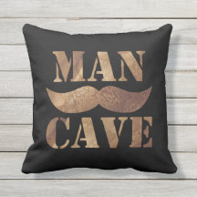 Man Cave (Mustache, zwart)