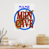 Man Cave, NAAM voegt tekst toe Poster (Keuken)