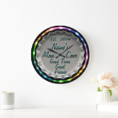 Man Cave Neon Beer Pet Clock! NAAM en DATUM toevoe Grote Klok (Huis)