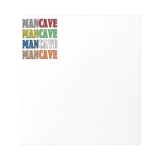 Man Cave Notitieblok (Voorkant)