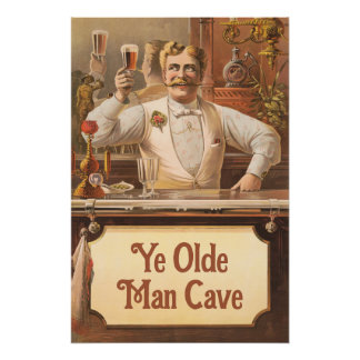 Man Cave - Pas het aan Perfect Poster
