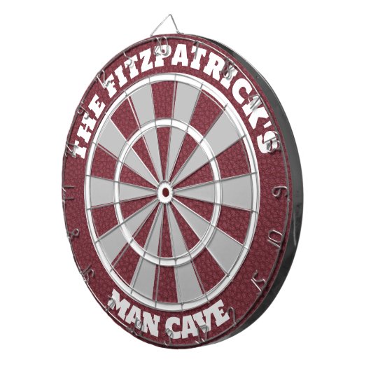 Man Cave Personalized Dartbord (Voorkant Rechts)