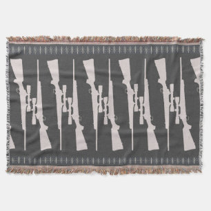 Man Cave Pistool Rug Deken