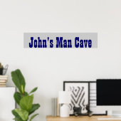 Man Cave Poster (Thuiskantoor)