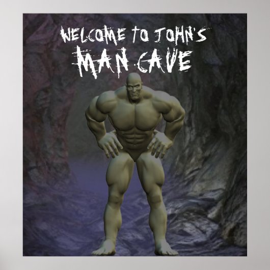 Man Cave Poster (Devant)
