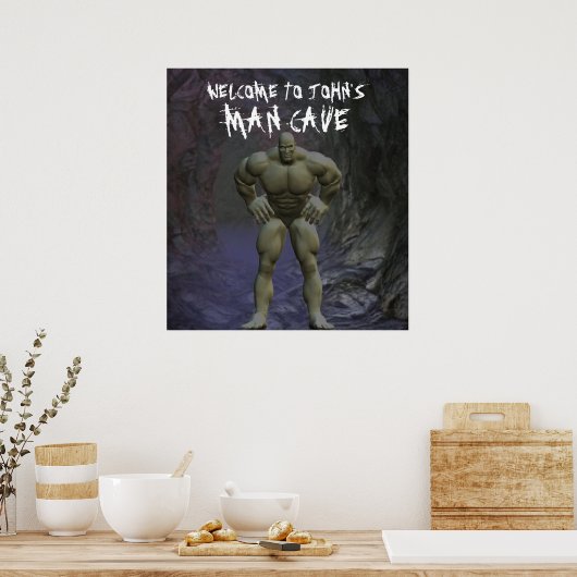 Man Cave Poster (Cuisine)