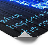 Man Cave Sign Neon Deer Antlers Cool Poster (Hoek)