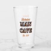 Man Cave Tekst Effect Pint Bierglas Drinkware Glas (Voorkant)