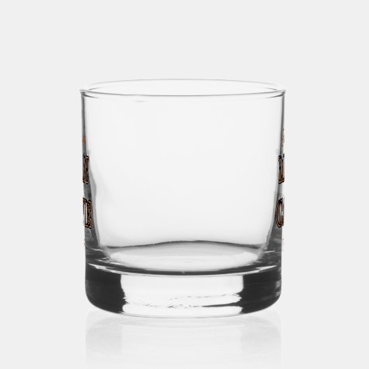 Man Cave Text Effect Rocks Whiskey Glass Drinkware Whisky Glas (Links)