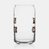Man Cave Text Effet Bière Can Verre Drinkware (Gauche)