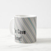 Man Cave Time Stripe Mok (Voorkant links)