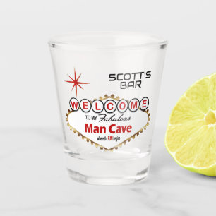 Man Cave - Vegas Stijl - Rood Shot Glas