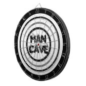 Man Cave White Wood Regulation Cible de flechettes (Devant droit)