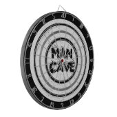 Man Cave White Wood Regulation Cible de flechettes (Devant gauche)