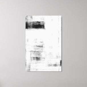 'Man Cave Worthy' Abstracte kunst in zwart-wit Canvas Afdruk