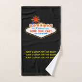 Man Cave Your Garage Fameux Signal Nom Personnalis (Serviette à main)