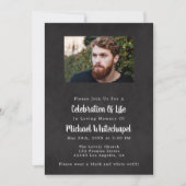 Man Celebration Of Life Memorial Invitations (Devant)