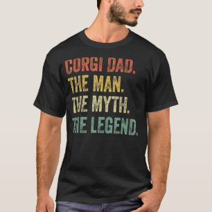 Man Corgi Retro Corgi Vader De Man Mythe Beste Cor T-shirt