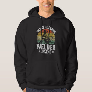 Man Daddy Echtgenoot Lasser Legende Metaalbewerker Hoodie