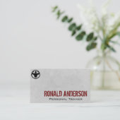 Man dat beide armen buigt | geschiktheid visitekaartje (Staand voorkant)