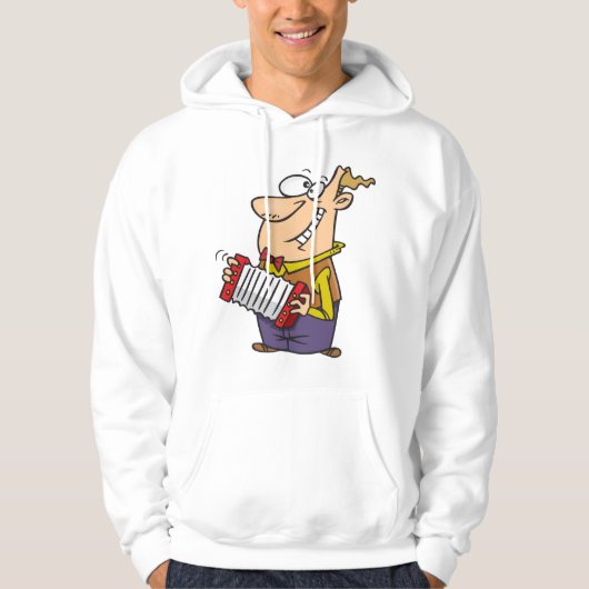 Man dat de accordeon afspeelt hoodie (Voorkant)