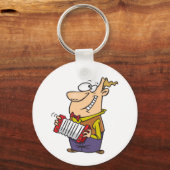 Man dat de accordeon afspeelt sleutelhanger (Voorkant)