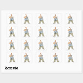 Man dat een honkbalbad Stickers (Vel)