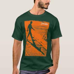 Man dat een weg kruist - in Sinaasappel - (jWalk) T-shirt
