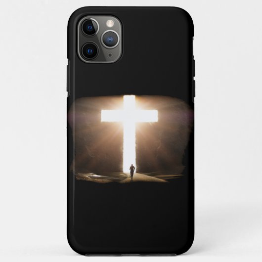 Man dat het Christelijke kruis van Jezus stroomt Case-Mate iPhone Case (Achterkant)