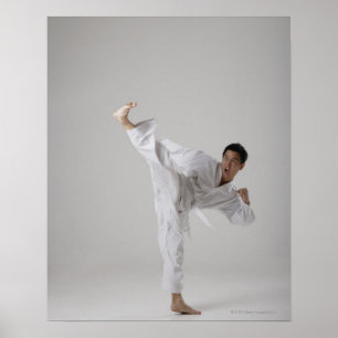 Man dat hoog in de lucht is, vechtkunst poster