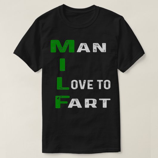Man dat ik graag leuk vind om grappige papaver te  t-shirt (Design voorkant)