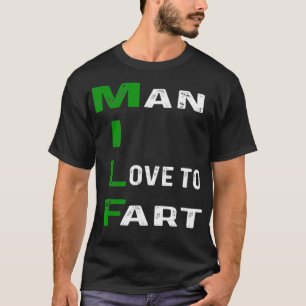 Man dat ik graag leuk vind om grappige papaver te t-shirt