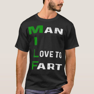 Man dat ik graag leuk vind om grappige papaver te  t-shirt
