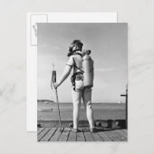 Man dat op papier staat briefkaart (Voorkant / Achterkant)