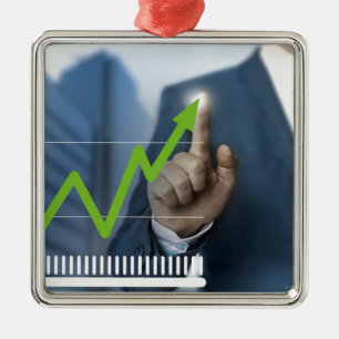 Man dat touchscreen van de voorraadprijs concept metalen ornament