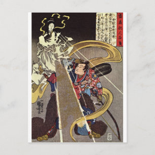 Man die de Verschijning van de Godin van de Vos Briefkaart