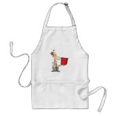 Man die een doos bekijkt standaard schort (Voorkant)