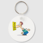 Man die een oogdiagram leest sleutelhanger (Achterkant)