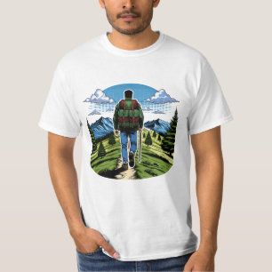 Man die een pad wandelt zoals de A.T. T-shirt