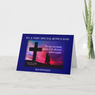 MAN DIE KNIELT VOOR GOD Speciale Bonus Vader Kaart