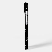 Man die Runners Silhouette HeartBeat Lijn in werki Case-Mate iPhone Case (Achterkant / Links)