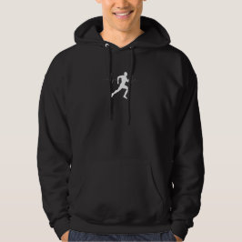 Man die Runners Silhouette HeartBeat Lijn in werki Hoodie