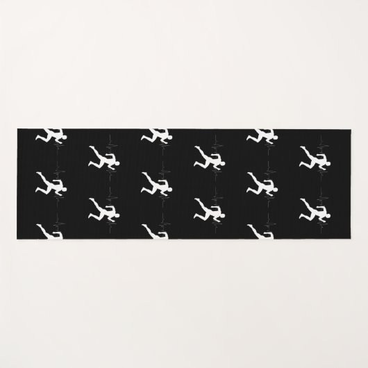 Man die Runners Silhouette HeartBeat Lijn in werki Yogamat (Voorkant (horizontaal))