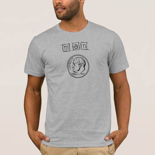Man Dime T-shirt (Voorkant)