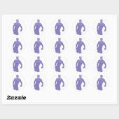 Man dosering ronde sticker (Vel)